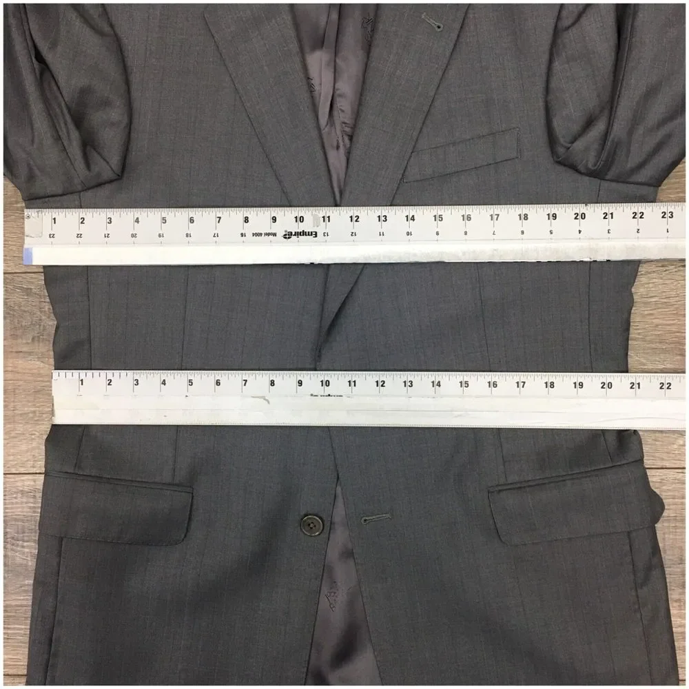JOS A BANK Mens Suit 2 Piece Set Size‎ 42L Jacket Blazer Pants Fine Wool Casual